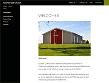 Tablet Screenshot of charteroakchurch.org